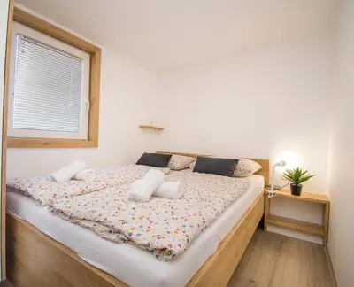 Krevet ili kreveti u jedinici u objektu Mobile home Banovi dvori II