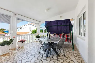 Balkon ili terasa u objektu Apartments by the sea Rogoznica - 23414