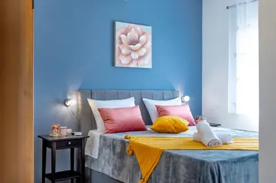 Krevet ili kreveti u jedinici u objektu Villa Effort Skradin - Šibenik