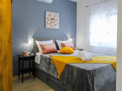 Krevet ili kreveti u jedinici u objektu Villa Effort Skradin - Šibenik