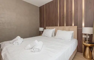 Krevet ili kreveti u jedinici u objektu Cozy Home In Sibenik With Sauna
