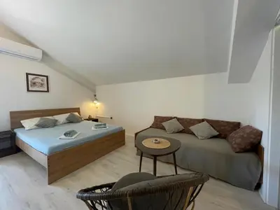 Krevet ili kreveti u jedinici u objektu Studio Cvita