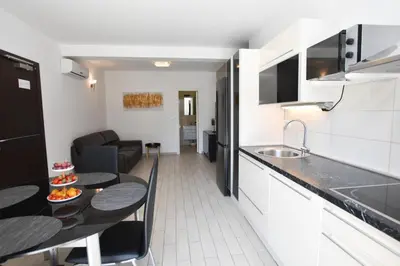 Kuhinja ili čajna kuhinja u objektu Apartments Nika