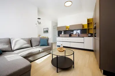 Kuhinja ili čajna kuhinja u objektu Apartments Opat