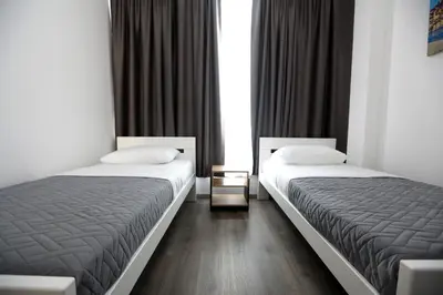 Krevet ili kreveti u jedinici u objektu D R Apartments