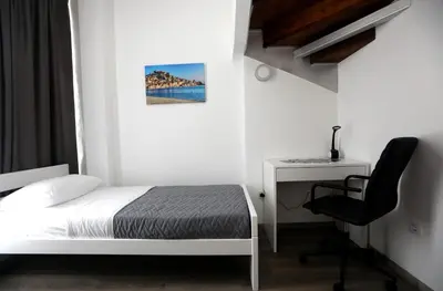 Krevet ili kreveti u jedinici u objektu D R Apartments