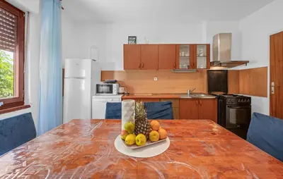 Kuhinja ili čajna kuhinja u objektu 3 Bedroom Lovely Apartment In Vodice