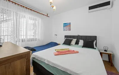 Krevet ili kreveti u jedinici u objektu 3 Bedroom Lovely Apartment In Vodice