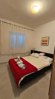 Krevet ili kreveti u jedinici u objektu House Nika Tribunj
