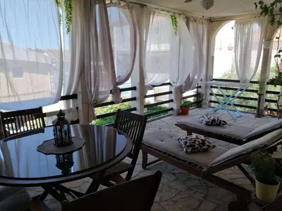 Balkon ili terasa u objektu Apartments by the sea Grebastica, Sibenik - 23313