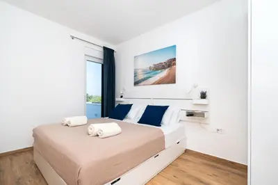Krevet ili kreveti u jedinici u objektu Villa Sky View Vodice