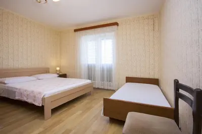 Krevet ili kreveti u jedinici u objektu Apartments Vukicevic Brodarica