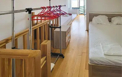 Krevet ili kreveti u jedinici u objektu Beach Front Home In Tisno With Wifi