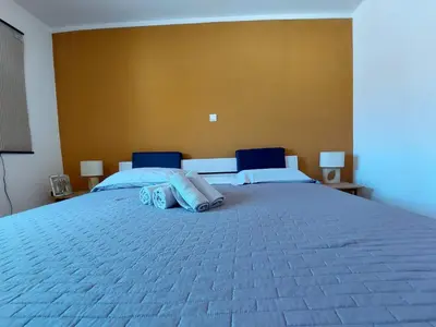 Krevet ili kreveti u jedinici u objektu Skradin villa et studio