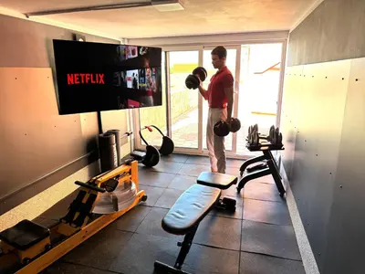 Fitness centar i/ili fitness sadržaji u objektu Ferienwhg Bilice 2 - Pool beheizt - Fitness - Relax