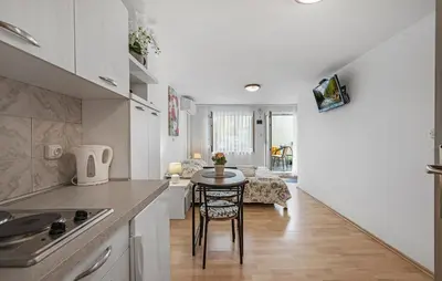 Kuhinja ili čajna kuhinja u objektu Cozy Apartment In Vodice