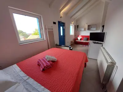 Krevet ili kreveti u jedinici u objektu Studio-villa