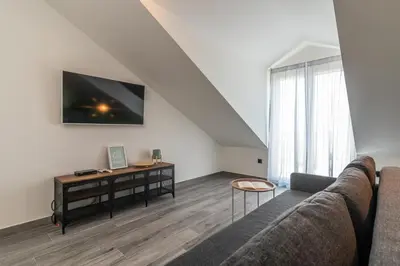 TV i/ili zabavni centar u objektu Sea View House