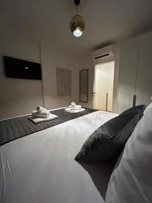 Krevet ili kreveti u jedinici u objektu Apartman Nika Brodarica A3