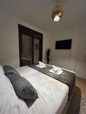 Krevet ili kreveti u jedinici u objektu Apartman Nika Brodarica A3