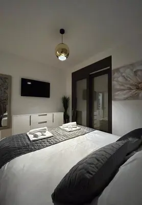 Krevet ili kreveti u jedinici u objektu Apartman Nika Brodarica A3
