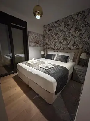 Krevet ili kreveti u jedinici u objektu Apartman Nika Brodarica A3