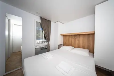 Krevet ili kreveti u jedinici u objektu Mobile homes Jezera Lovišća Premium