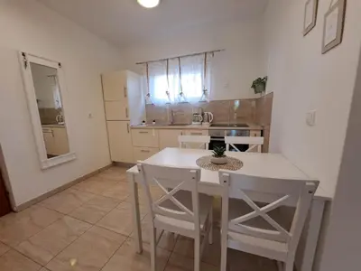 Tlocrt objekta Apartments Ana Žaborić, 50 m od šljunčane plaže