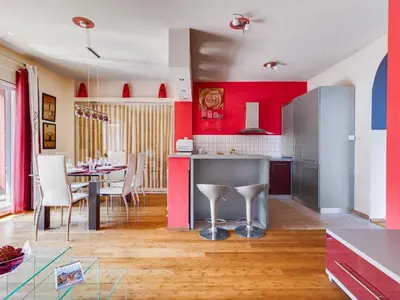 Kuhinja ili čajna kuhinja u objektu Holiday Home Morski dragulj by Interhome