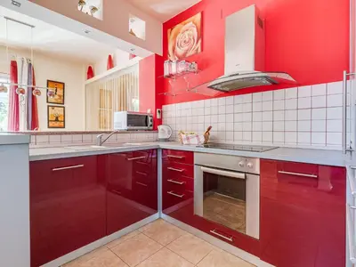 Kuhinja ili čajna kuhinja u objektu Holiday Home Morski dragulj by Interhome