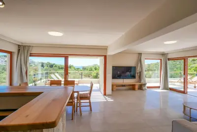 TV i/ili zabavni centar u objektu Exceptional Penthouse with Magic SeaView - Top location