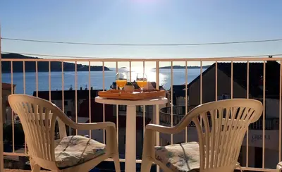 Balkon ili terasa u objektu Sea View 100m to Beach Apartments Skoric Fanatic Primošten