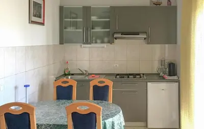 Kuhinja ili čajna kuhinja u objektu Stunning Apartment In Rogoznica With Wifi
