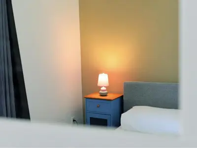 Krevet ili kreveti u jedinici u objektu Apartments Helena - Superior One bedroom apartment with Balcony and Sea View - A2