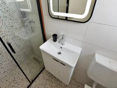 Kupaonica u objektu Apartments Helena - One bedroom apartment with Balcony and Sea View - A1