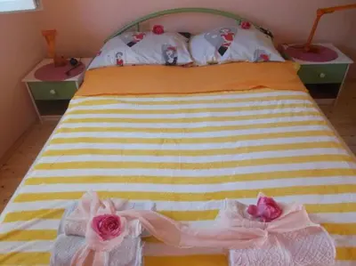 Krevet ili kreveti u jedinici u objektu Apartments Sunce - One Bedroom Apartment with Terrace and Sea View