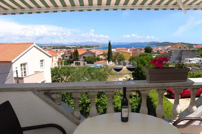 Balkon ili terasa u objektu Apartment in Vodice 7702