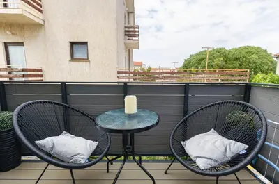 Balkon ili terasa u objektu Apartments Beachfront Srima