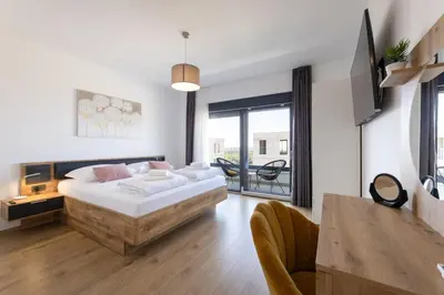 Krevet ili kreveti u jedinici u objektu Luxury villa with a swimming pool Primosten - 23550