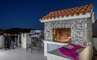 Balkon ili terasa u objektu Villa Martinis, Rogoznica, private heated pool