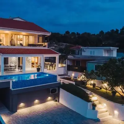 Seaside luxury villa with a swimming pool Razanj