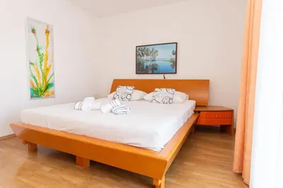 Krevet ili kreveti u jedinici u objektu Holiday house Rogoznica