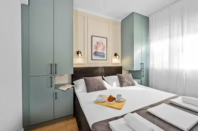 Krevet ili kreveti u jedinici u objektu Aquarius Apartments - Beachside with Heated Pool