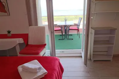 Krevet ili kreveti u jedinici u objektu Apartmani Bilokapić Primošten
