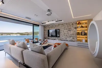 TV i/ili zabavni centar u objektu Villa Olive Vista 2, Zatoglav, Rogoznica
