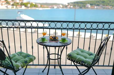Balkon ili terasa u objektu Apartment Milka with sea view