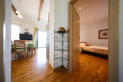 Krevet ili kreveti u jedinici u objektu Apartment Milka with sea view