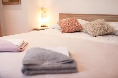 Krevet ili kreveti u jedinici u objektu Apartment Milka with sea view