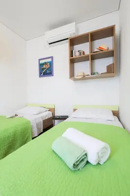 Krevet ili kreveti u jedinici u objektu Apartment Milka with sea view