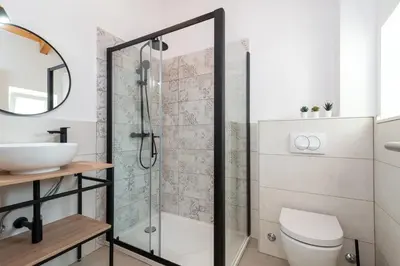 Kupaonica u objektu Villa Celtis with heated pool